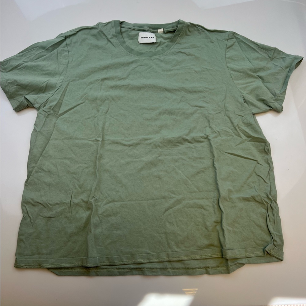 melrose place women’s sage green shirt 2XL L14-1